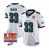 Men & Women & Youth Philadelphia Eagles #33 Cooper DeJean White 2025 Eagles Logo Super Bowl LIX Patch New F.U.S.E. Vapor Untouchable Limited Stitched Jersey Dzhi,baseball caps,new era cap wholesale,wholesale hats